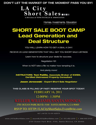 Short Sale Lead Generation Boot Camp – LA CITY SHORT SALES